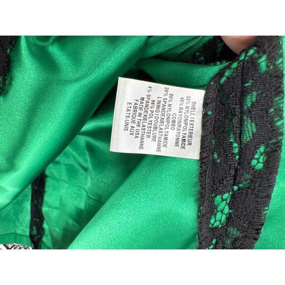 Milly Floral Scalloped Lace Claudia Dress size 10 womens Emerald green formal - Picture 5 of 8